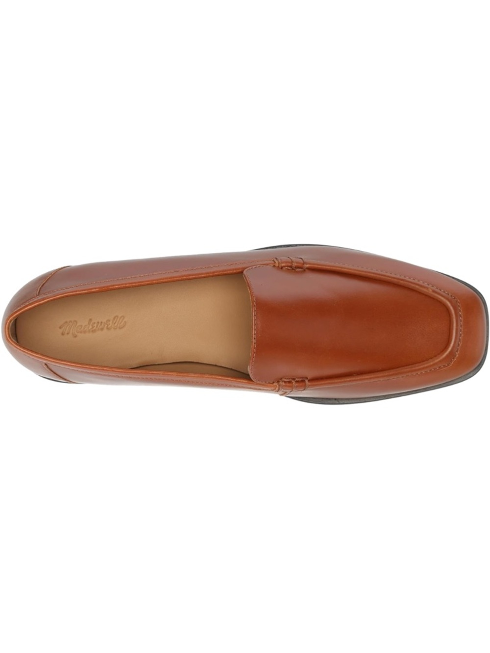 Madewell women’s Tan Leather Slip-On Loafer